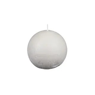 Terra Texture Sphere Candle Natural 9x9cm