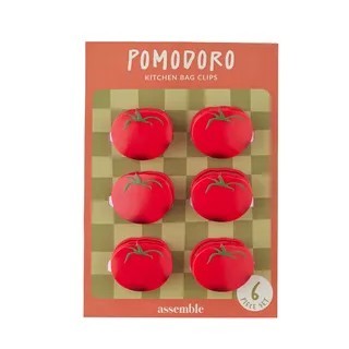 Pomodoro Bag Clips Red | Set 6