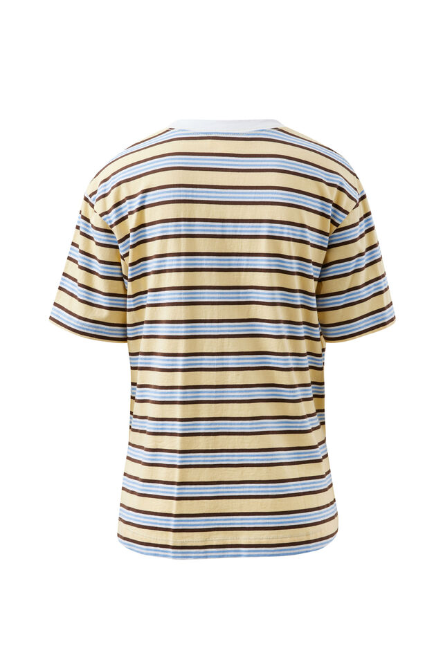 Stevie Slouchy Tee - New Butter Brunette Stripe - Image 5