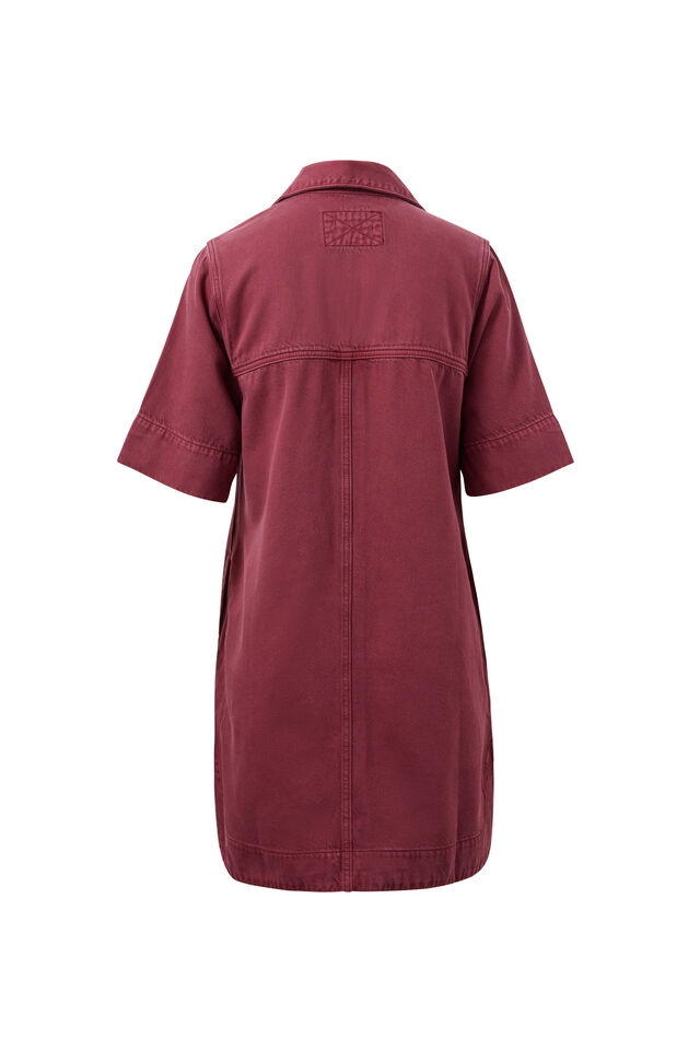 Bonnie Relaxed Shirt Dress - Mulberry - Image 5