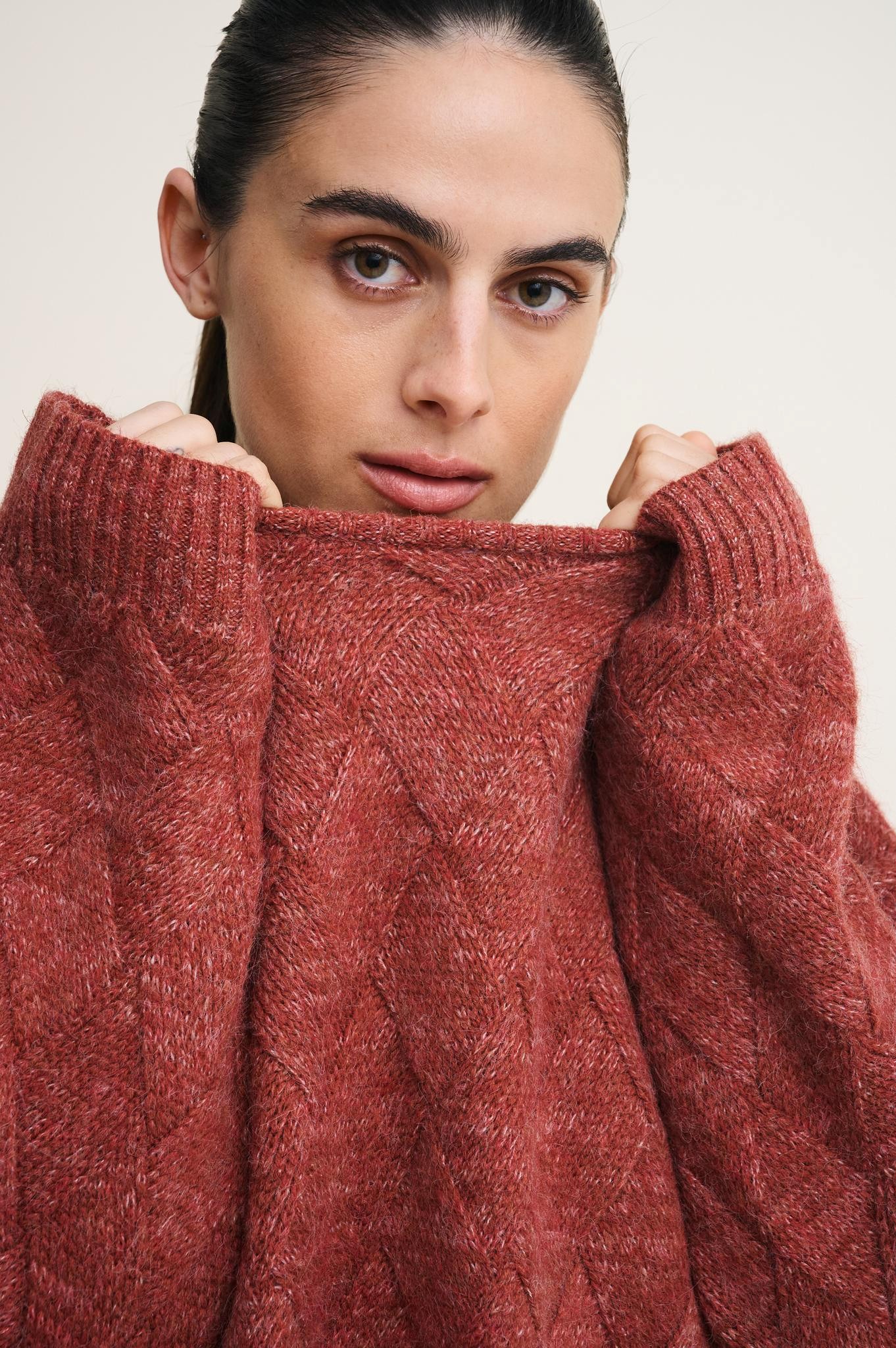 Little Lies Dylan Jumper - Terracotta - Image 2