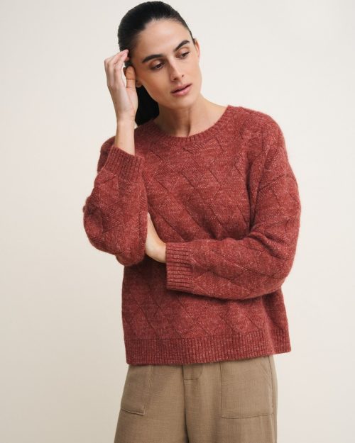Little Lies Dylan Jumper - Terracotta