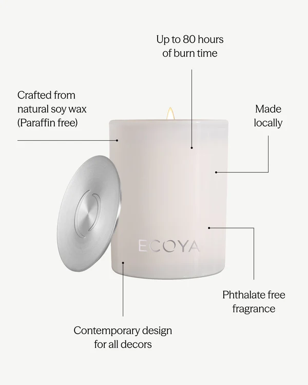 Ecoya Madison Candle 400g - Sea Salt & Coconut - Image 2