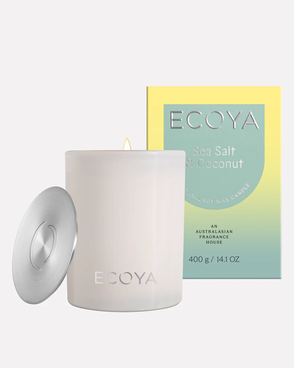 Ecoya Madison Candle 400g - Sea Salt & Coconut