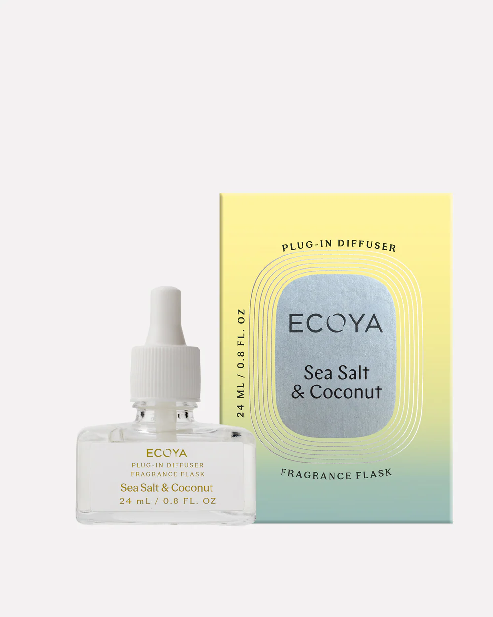 Ecoya Plug-In Diffuser Fragrance Flask - Sea Salt & Coconut