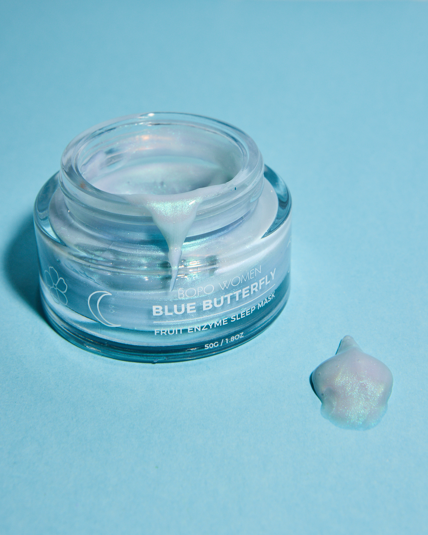 Bopo Women Blue Butterfly Enzyme Sleep Mask 50g - Image 3
