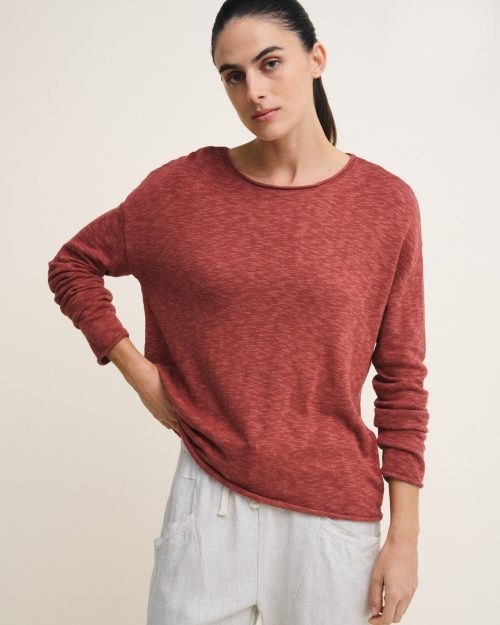 Little Lies Nellie Top - Terracotta