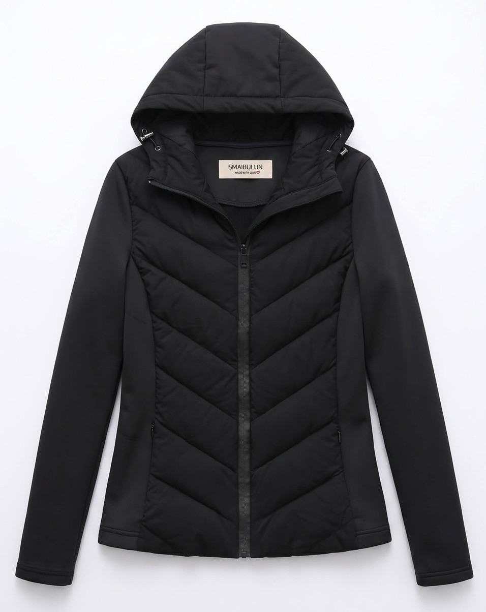 Weekend Hooded Puffa Jacket - Black - Image 2