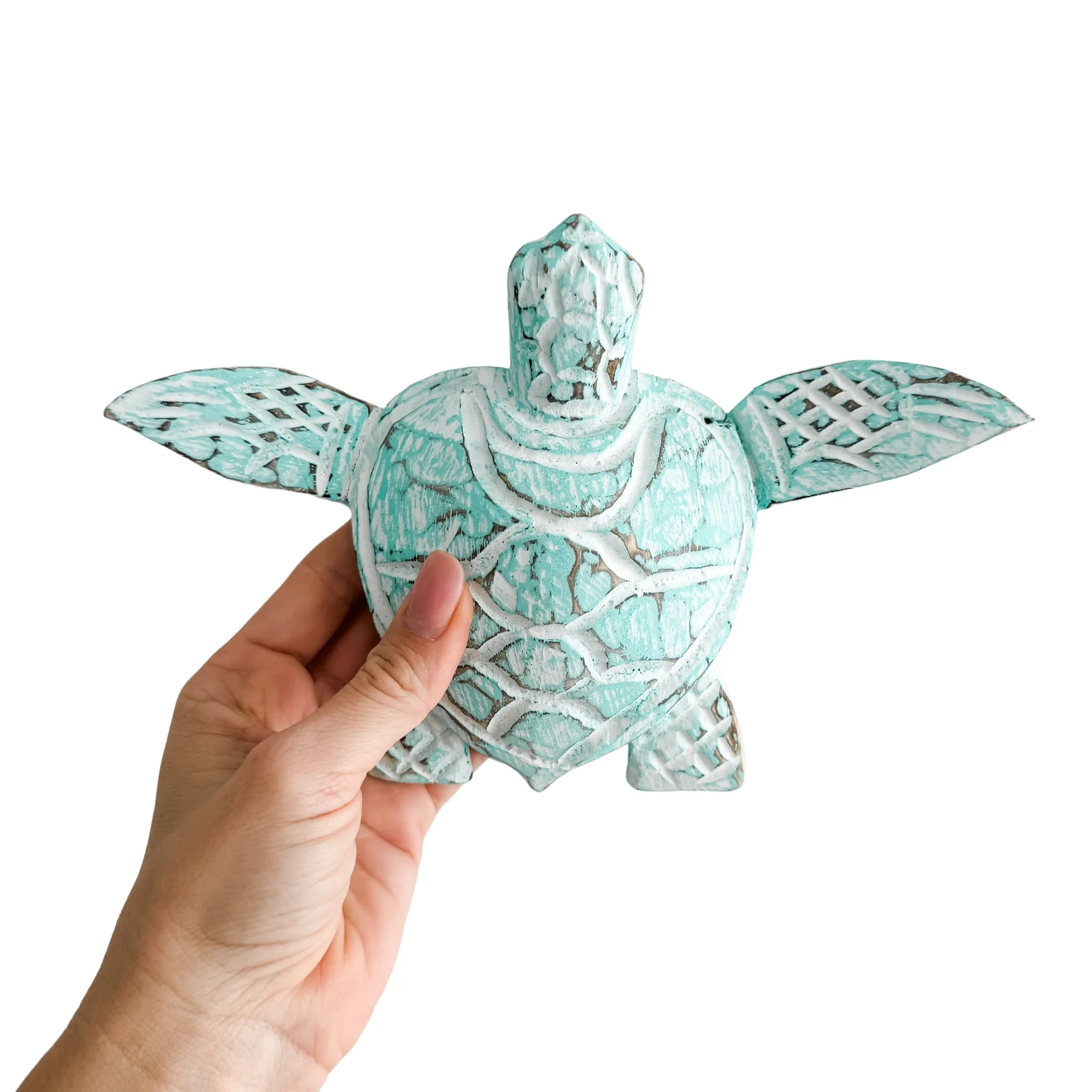 Wood Turtle Aqua | 23cm - Image 2