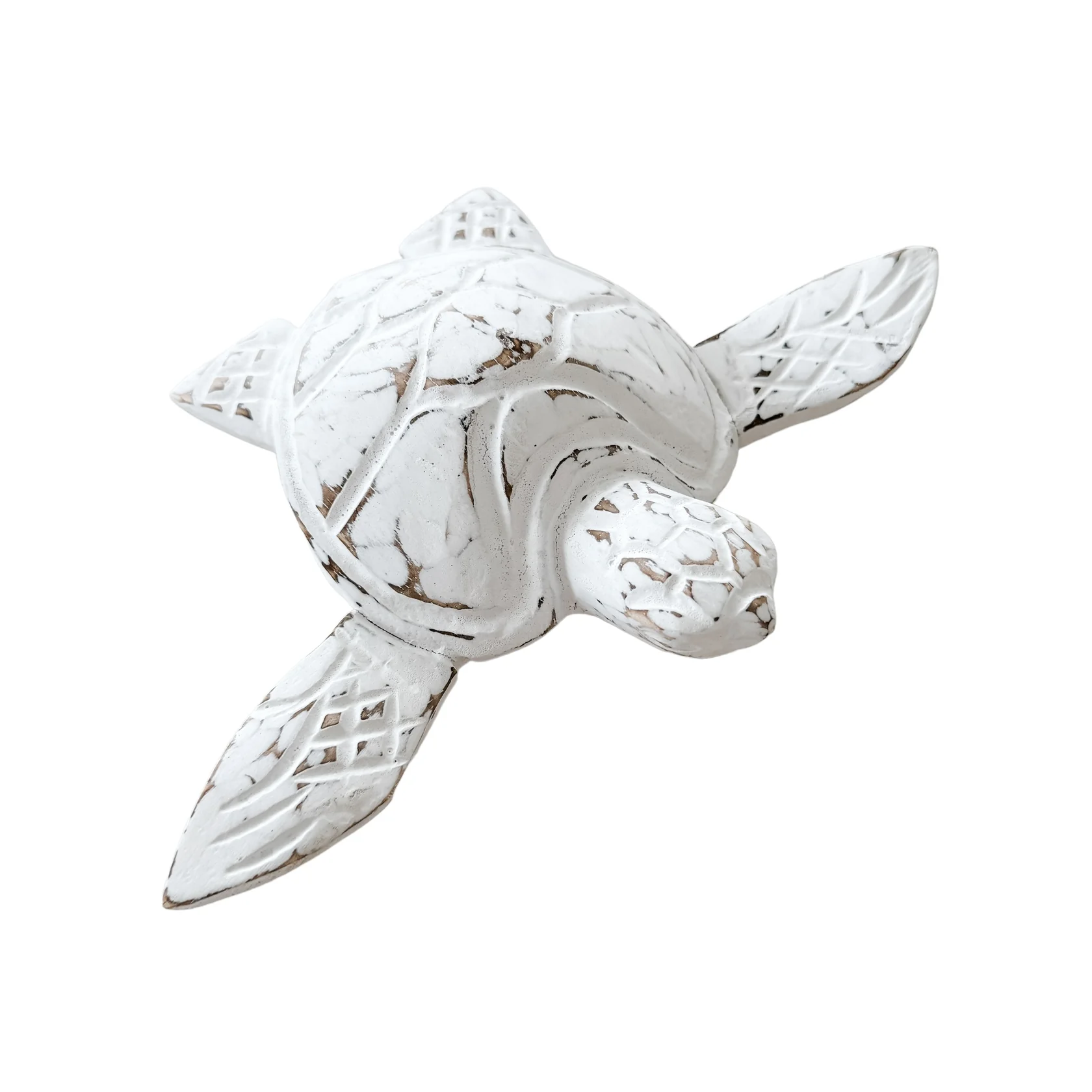 Wood Turtle White | 23cm - Image 3