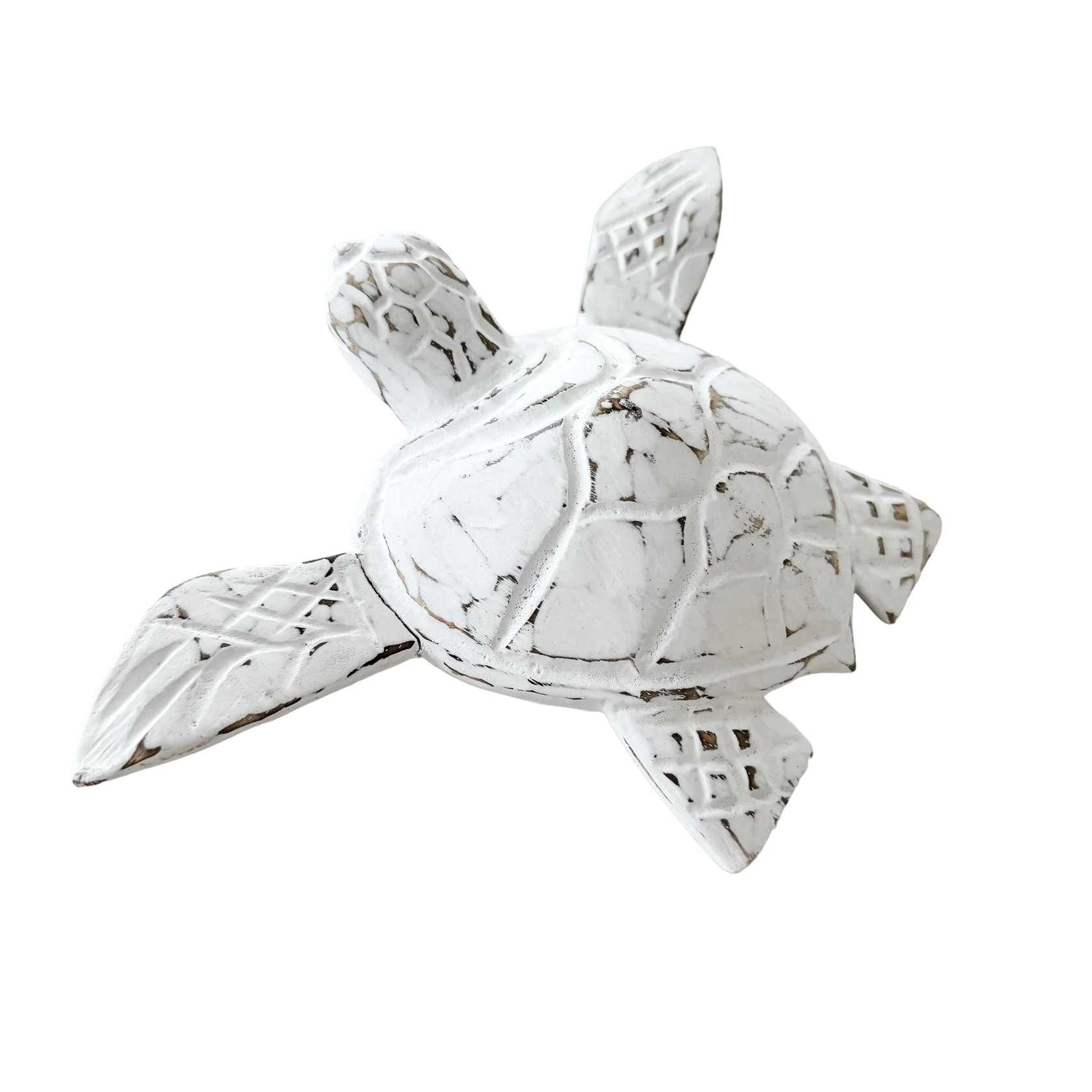 Wood Turtle White | 23cm