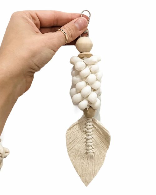 Malibu Key Ring | White Shell