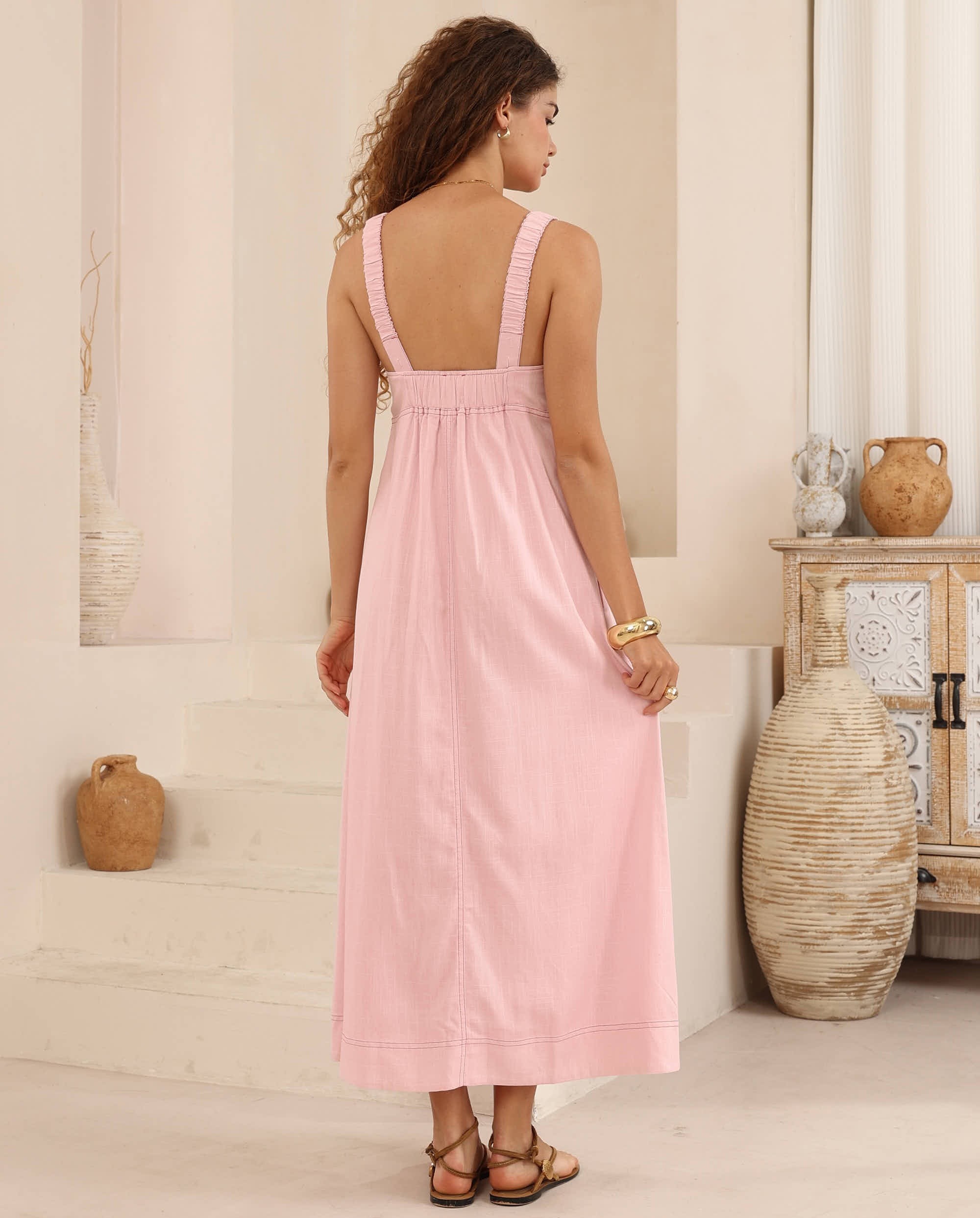 Dulcie Maxi Dress - Pink - Image 3