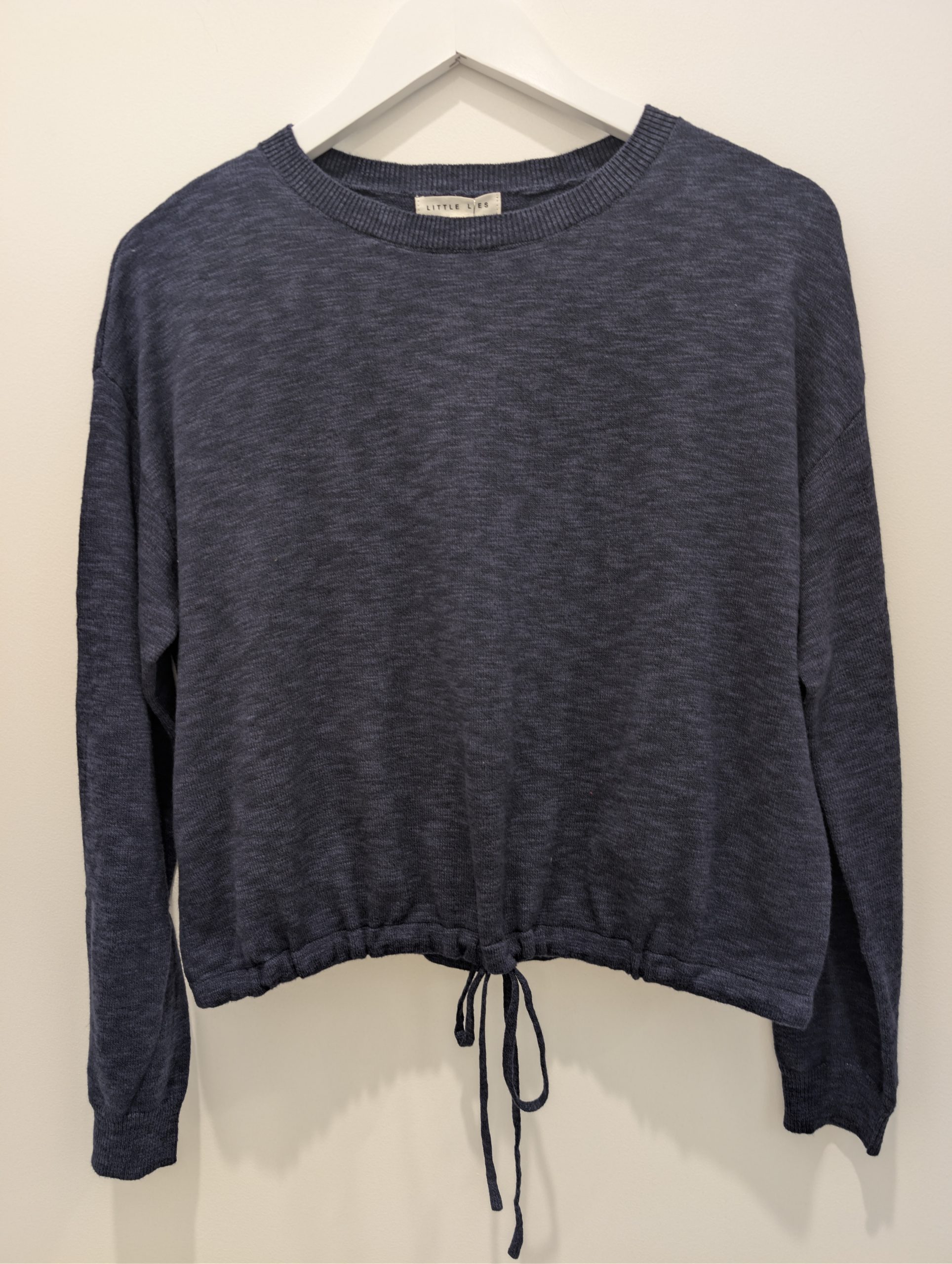 Little Lies Hailey Drawstring Top - Navy - Image 2