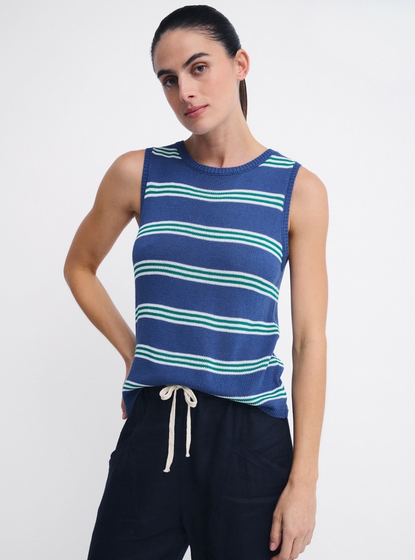 Little Lies Spring Tank - Stripe