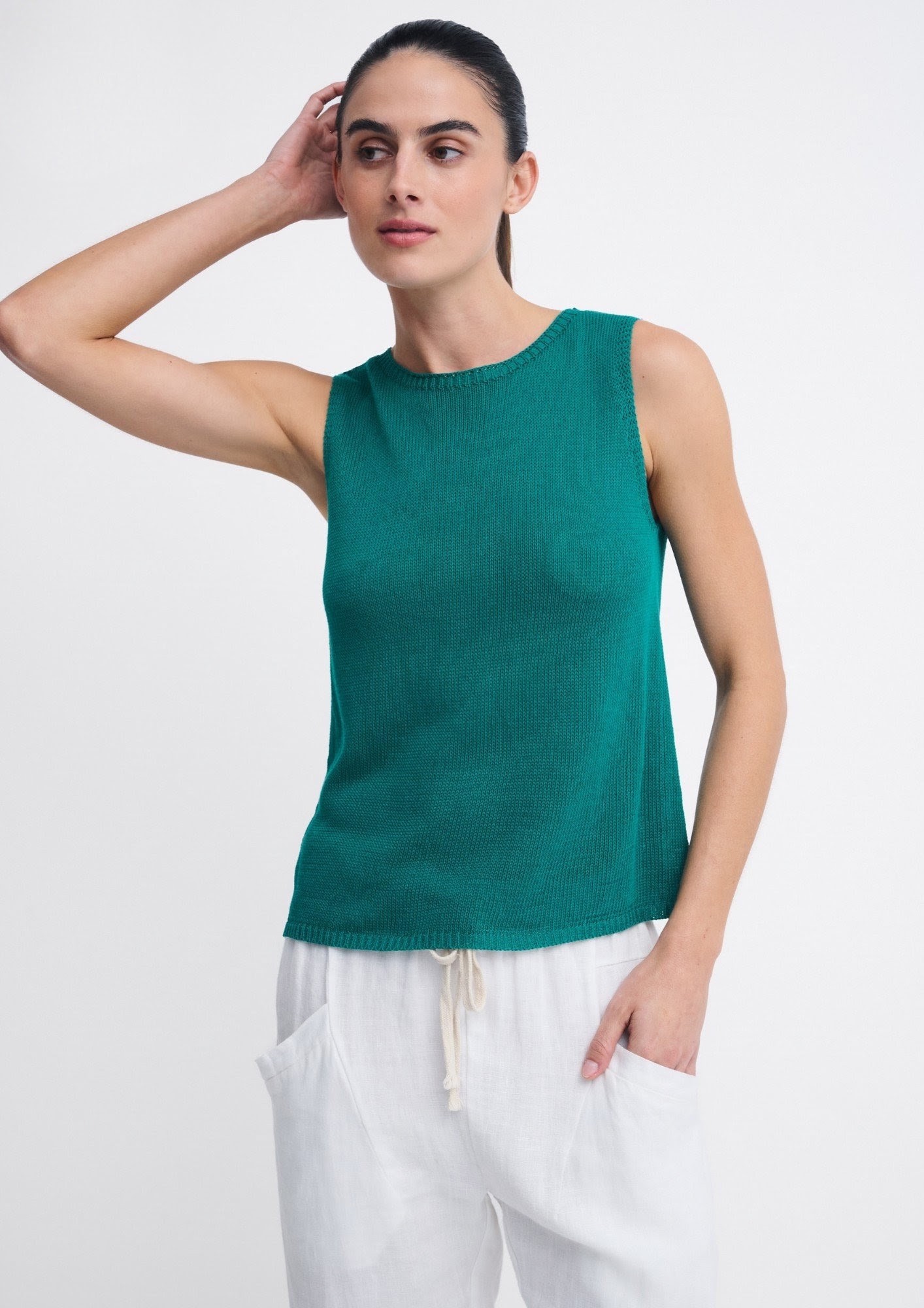 Little Lies Spring Tank - Teal - Image 2