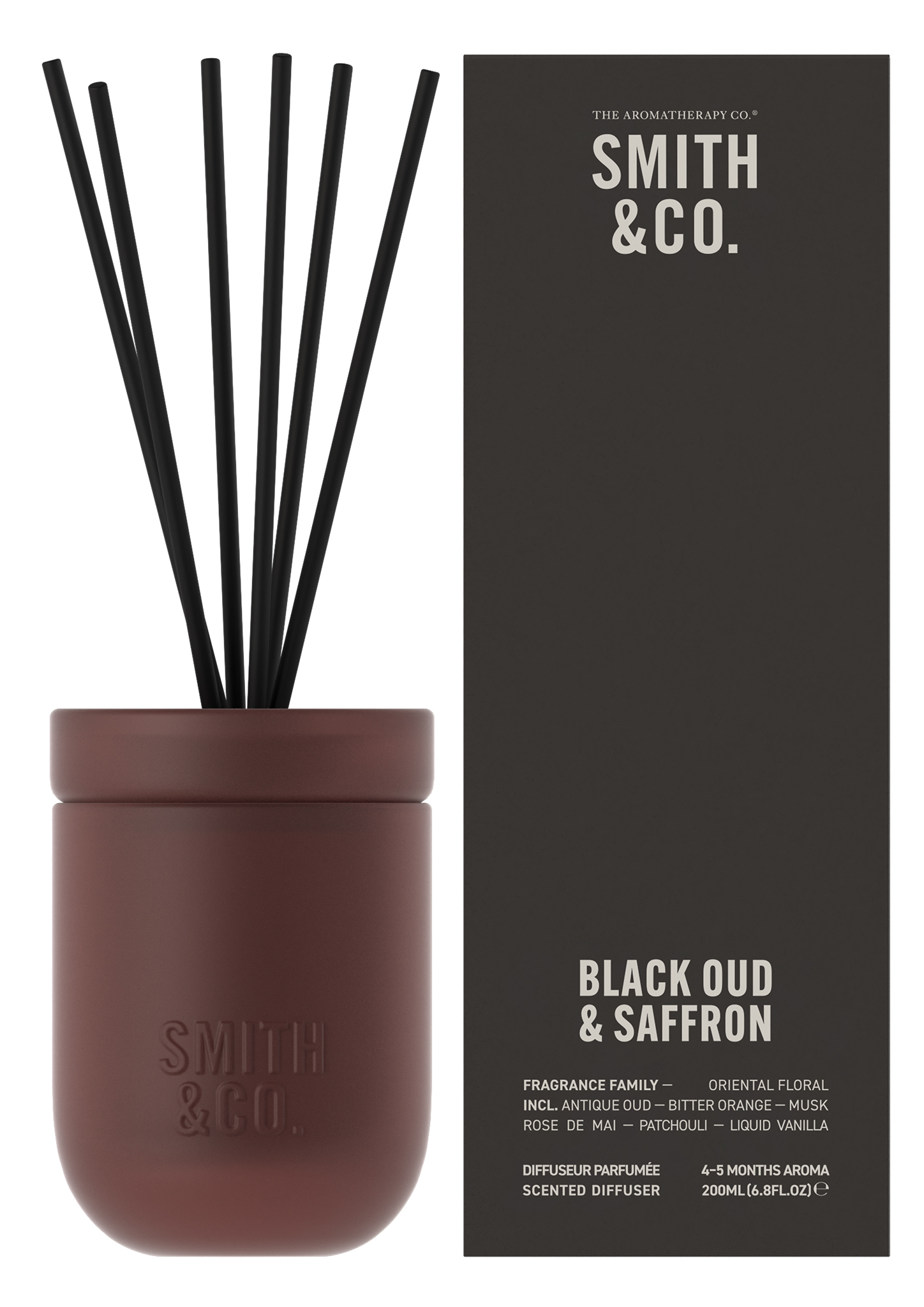 Smith & Co. Diffuser 200ml - Black Oud & Saffron