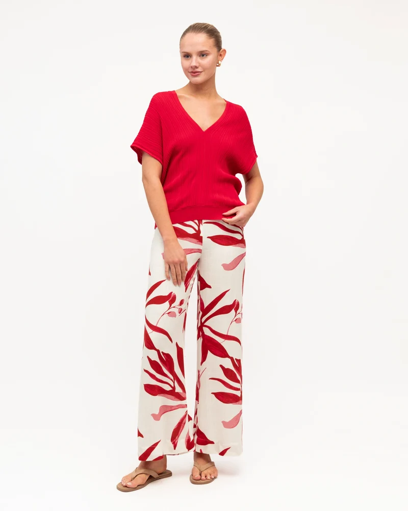 White Closet Scarlet Bloom Pants - Image 2