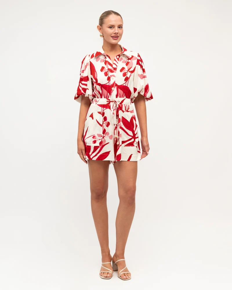 White Closet Scarlet Bloom Playsuit - Image 2