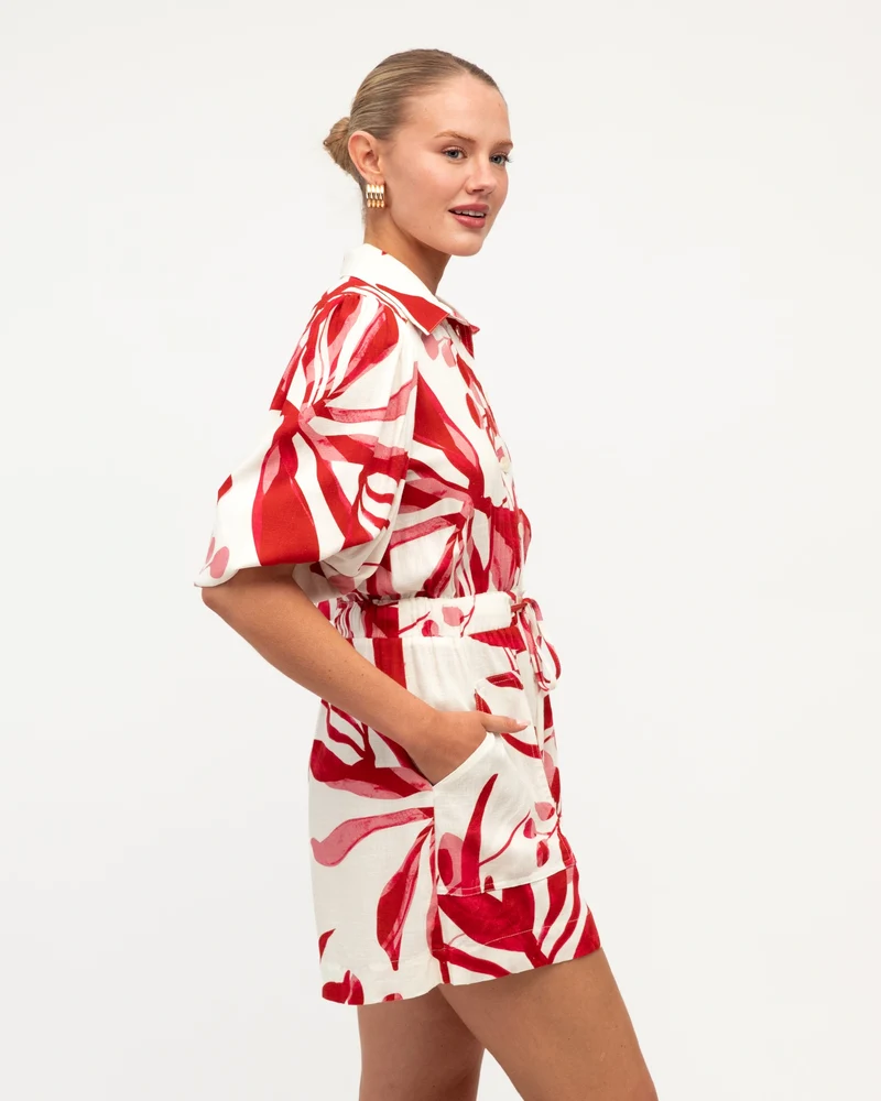 White Closet Scarlet Bloom Playsuit - Image 4