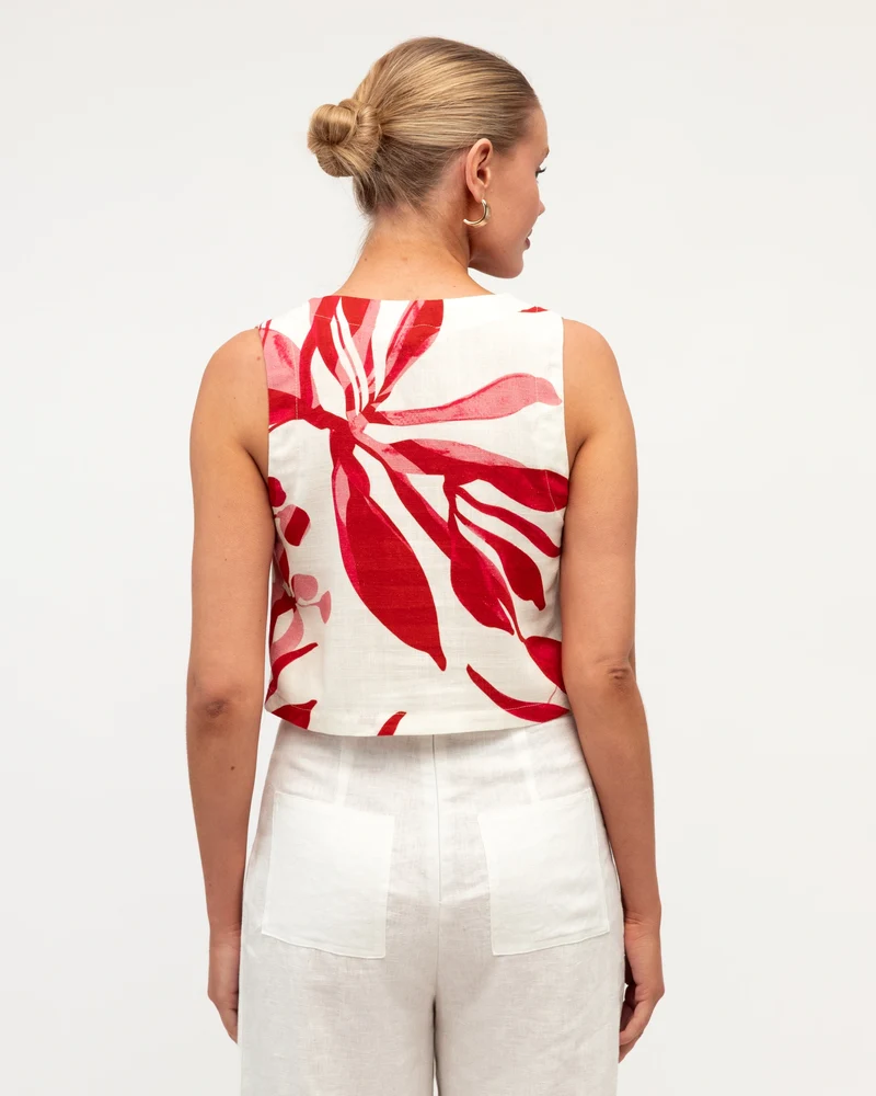 White Closet Scarlet Bloom Top - Image 3