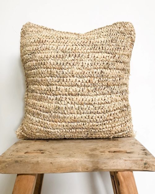 Bora Bora Raffia Cushion Cover Natural 50x50cm