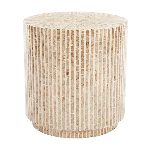 Nassau Inlay Stool Natural 38x40cm