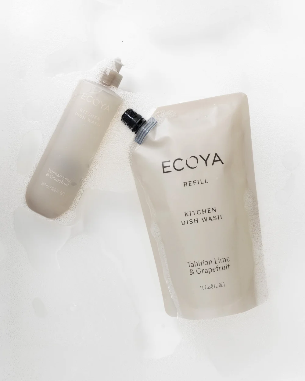 Ecoya Kitchen Dish Wash Refill 1L - Tahitian Lime & Grapefruit - Image 3