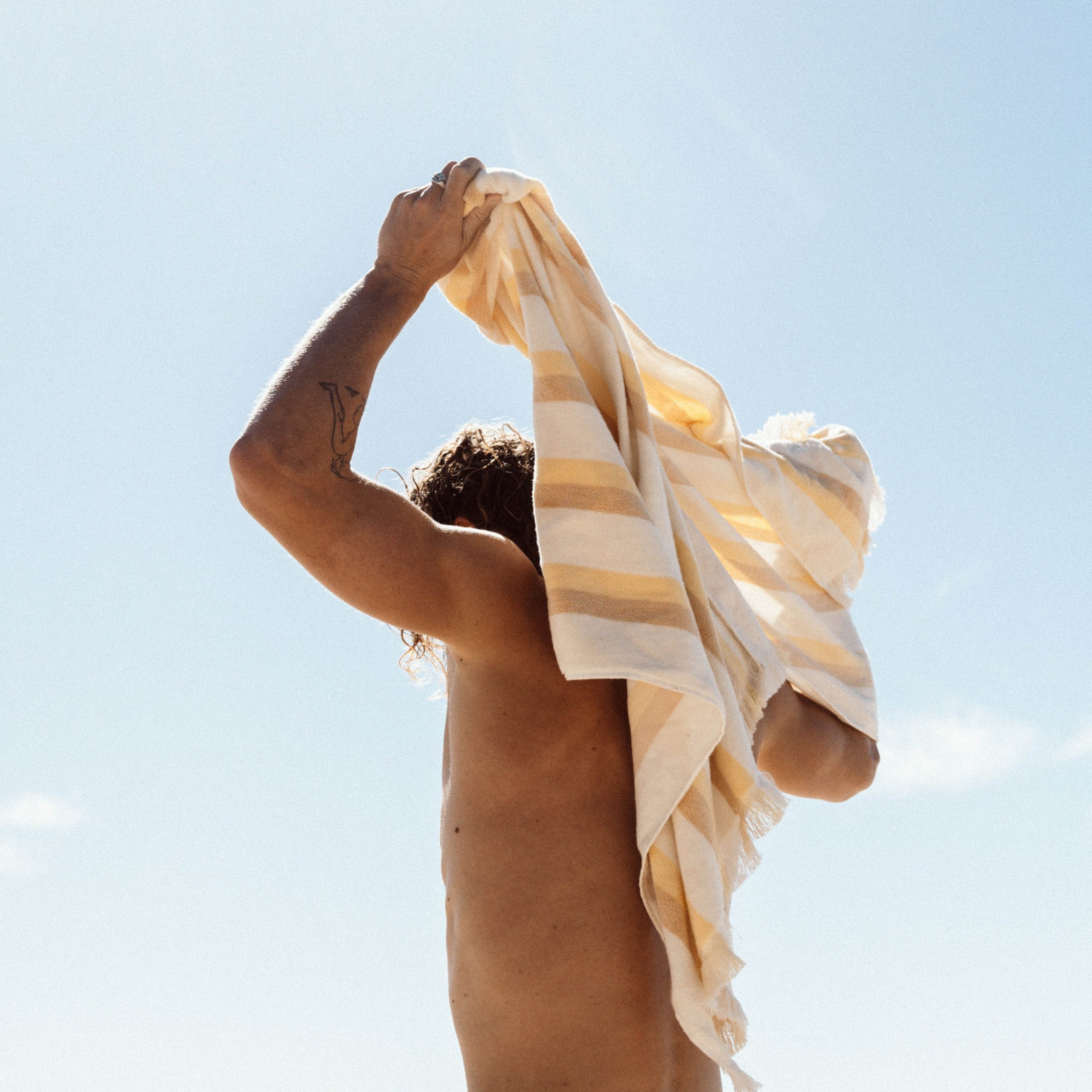 Layday Shallows Beach Towel - Sand - Image 4