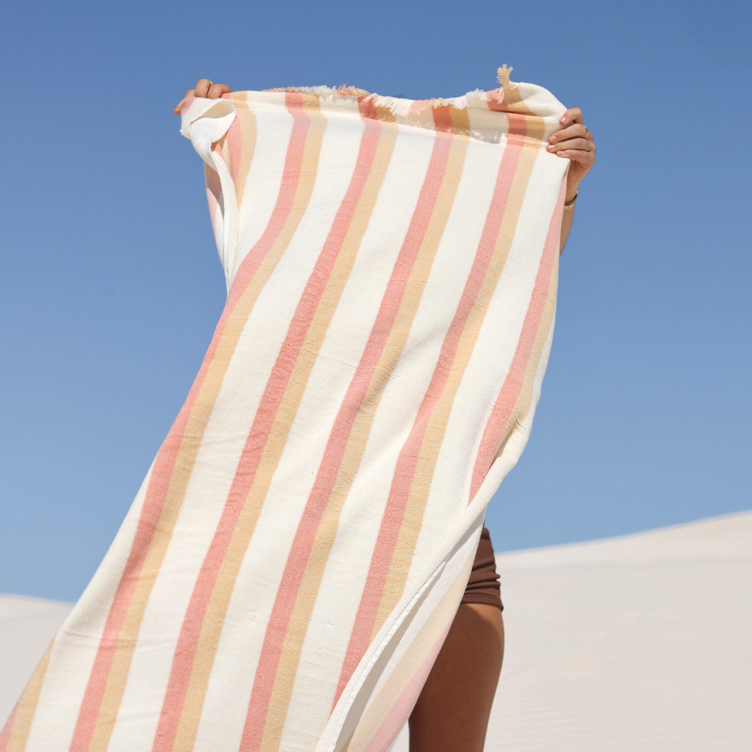 Layday Shallows Beach Towel - Peach - Image 4