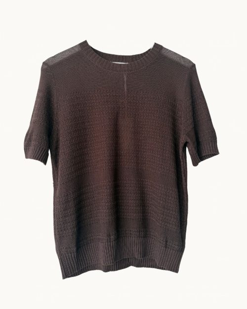 Little Lies Maddie Knit Tee - Chocolate