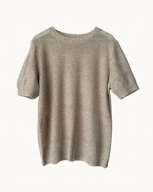 Little Lies Maddie Knit Tee - Natural