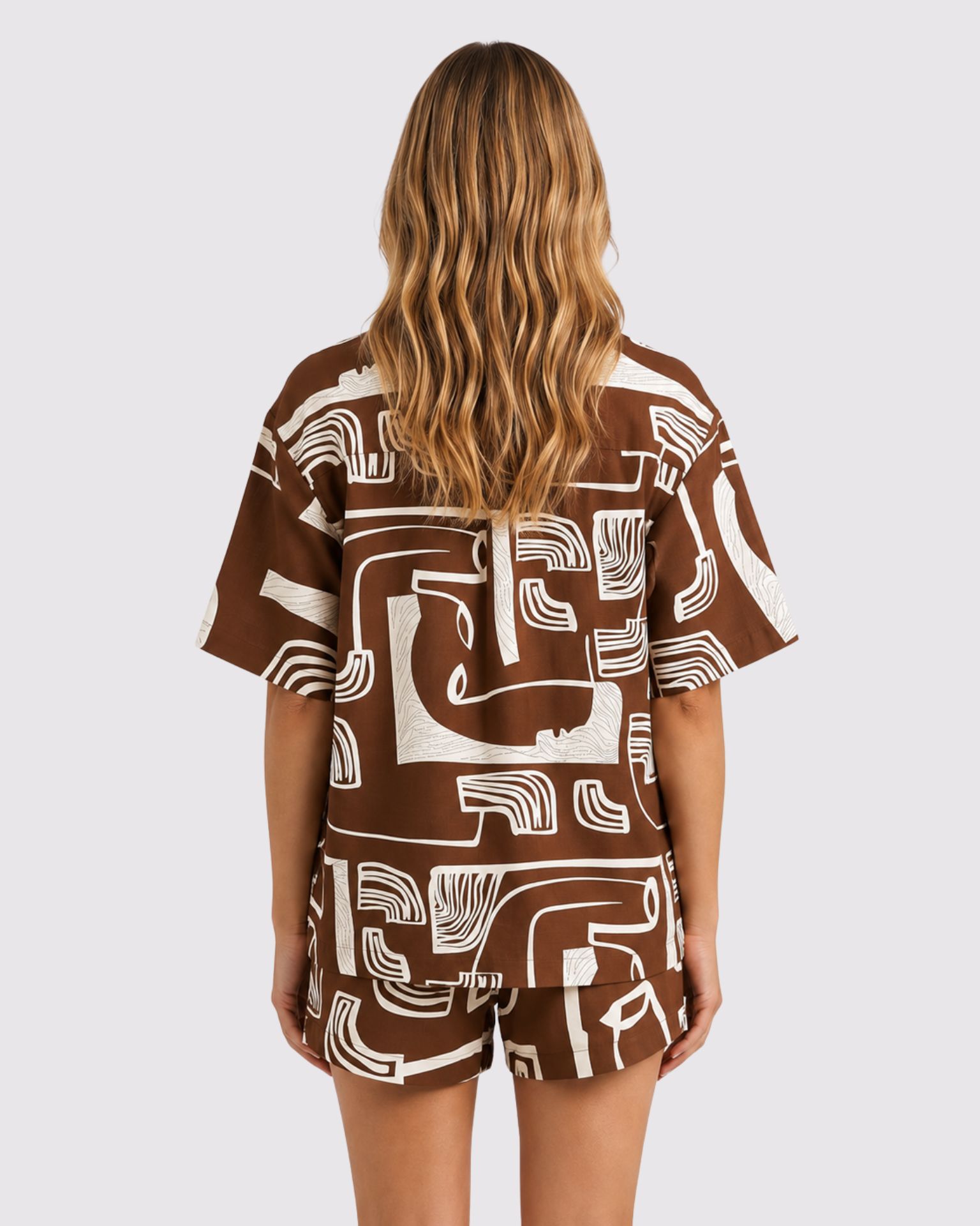 Georgie Two-Piece Set - Brown - Image 4