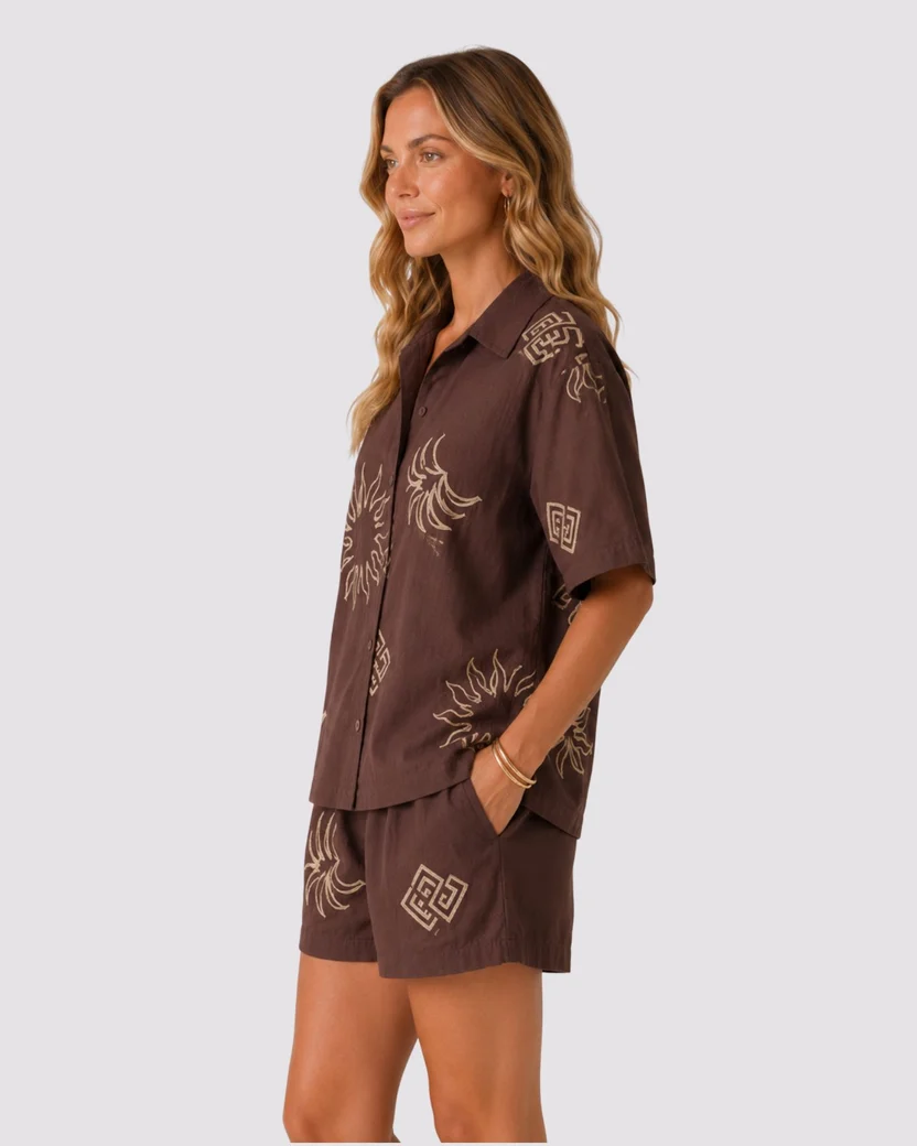 Sun Two-Piece Set - Brown - Image 2