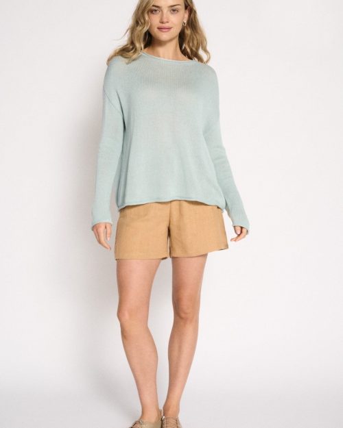 Little Lies Spring Knit - Dusty Aqua