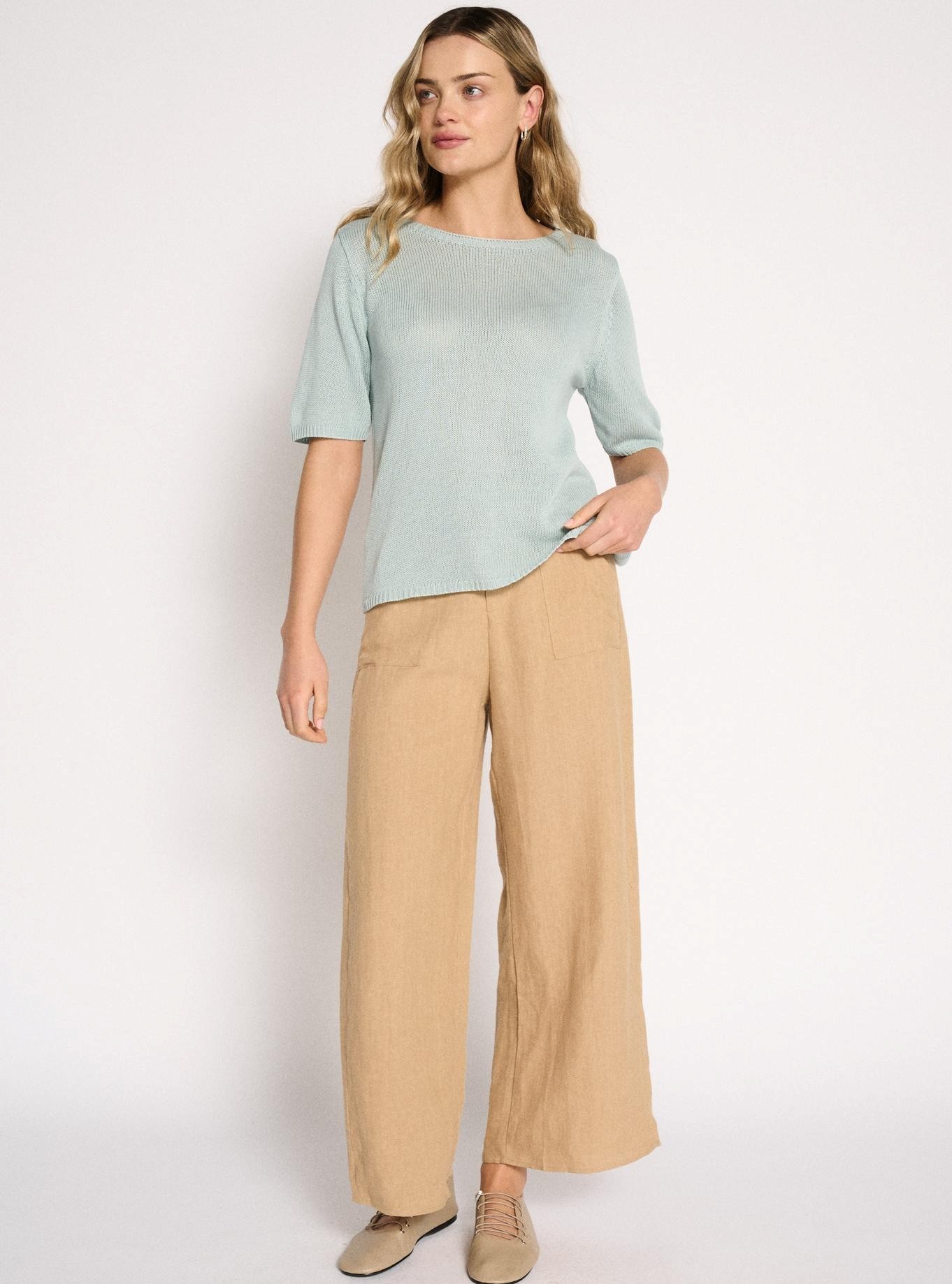Little Lies Spring Tee - Dusty Aqua - Image 2