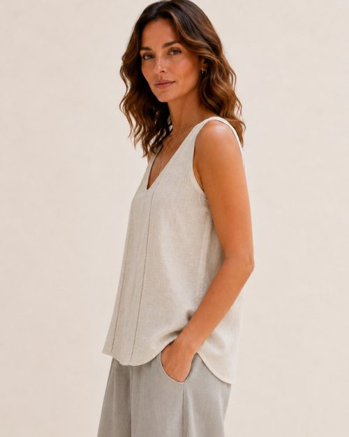 Harper Ladder Trim Tank - Natural