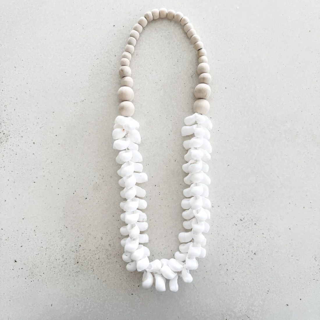 Natural & White Shell Necklace