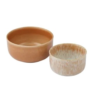 Calice 2pc Ceramic Bowl Set Terracotta
