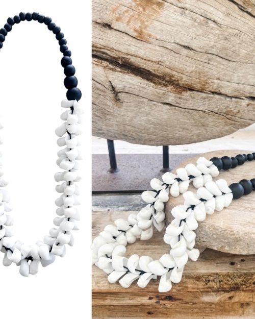 Black & White Shell Necklace