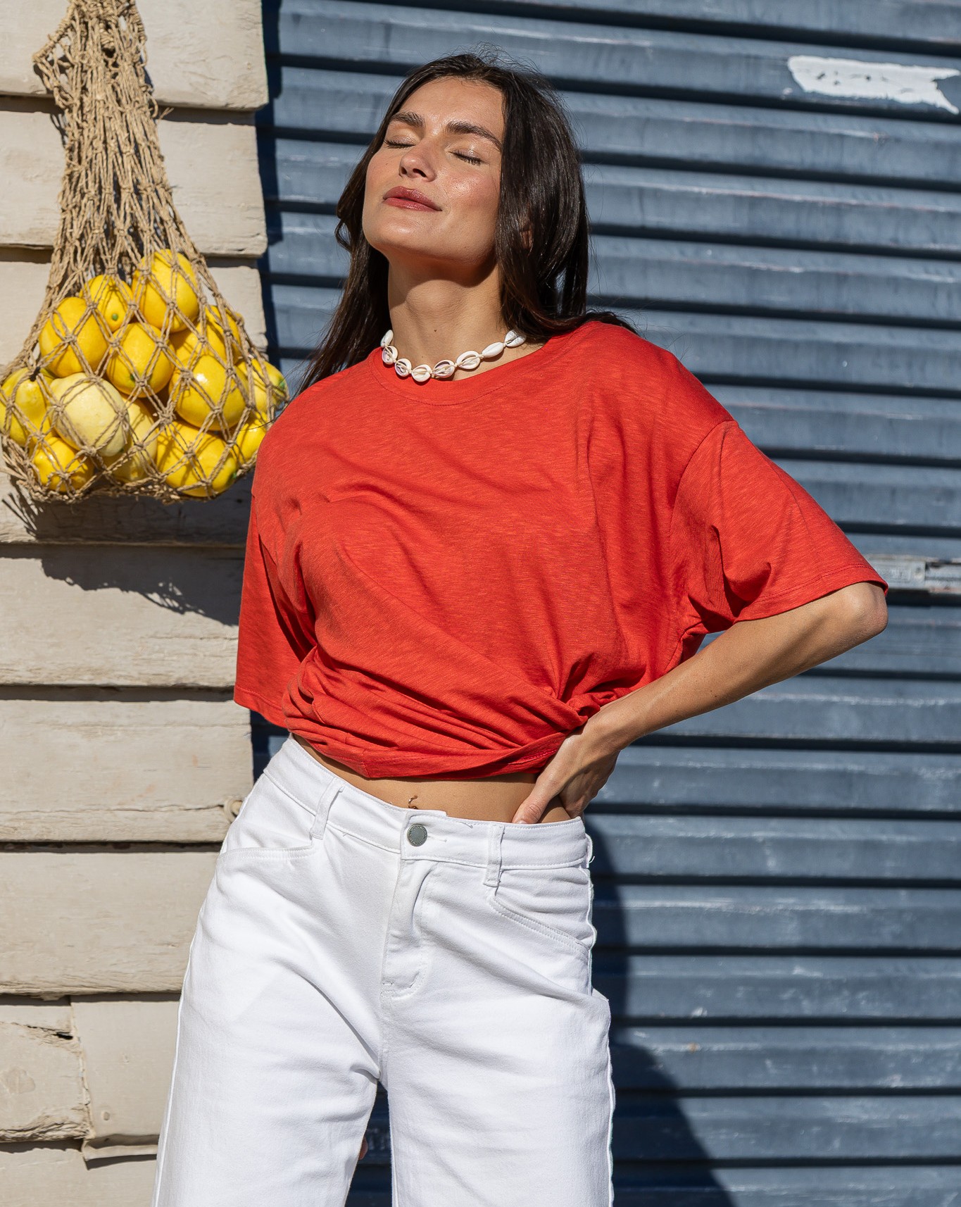Flick Organic Cotton Tee - Red