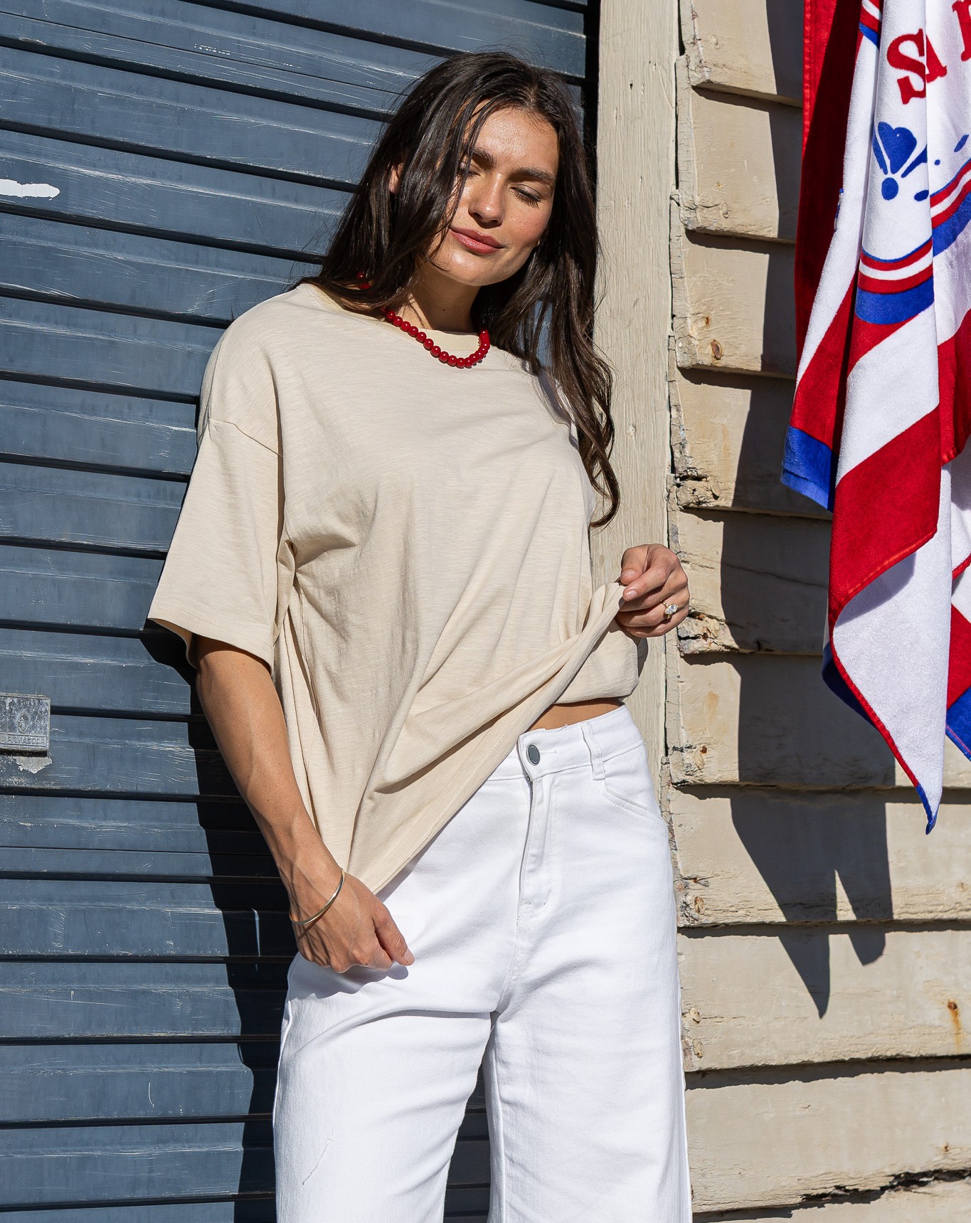 Flick Organic Cotton Tee - Natural