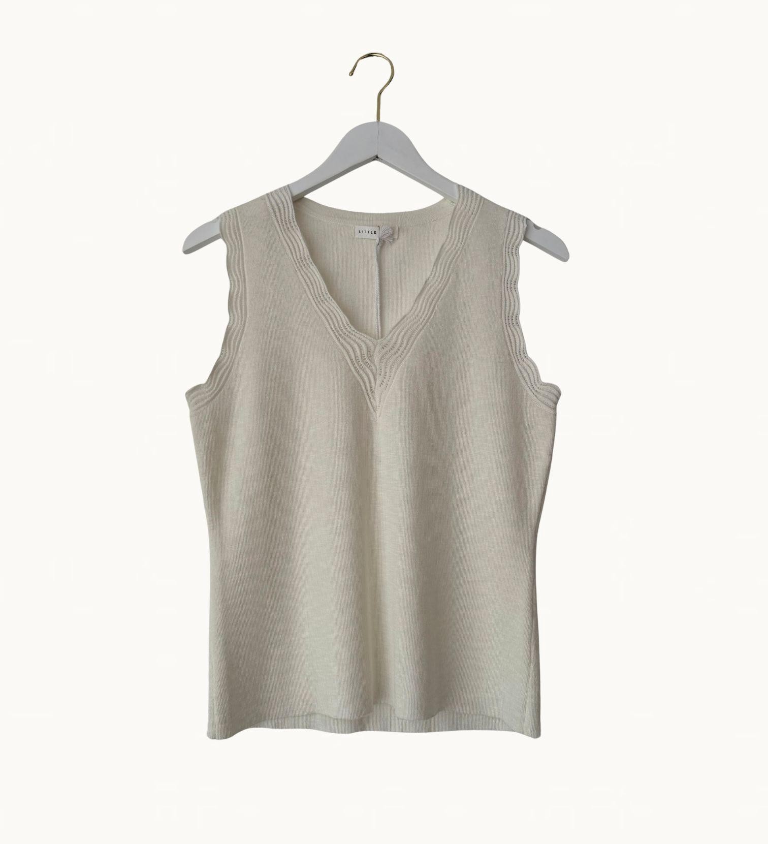 Little Lies Leila Knitted Top - Milk