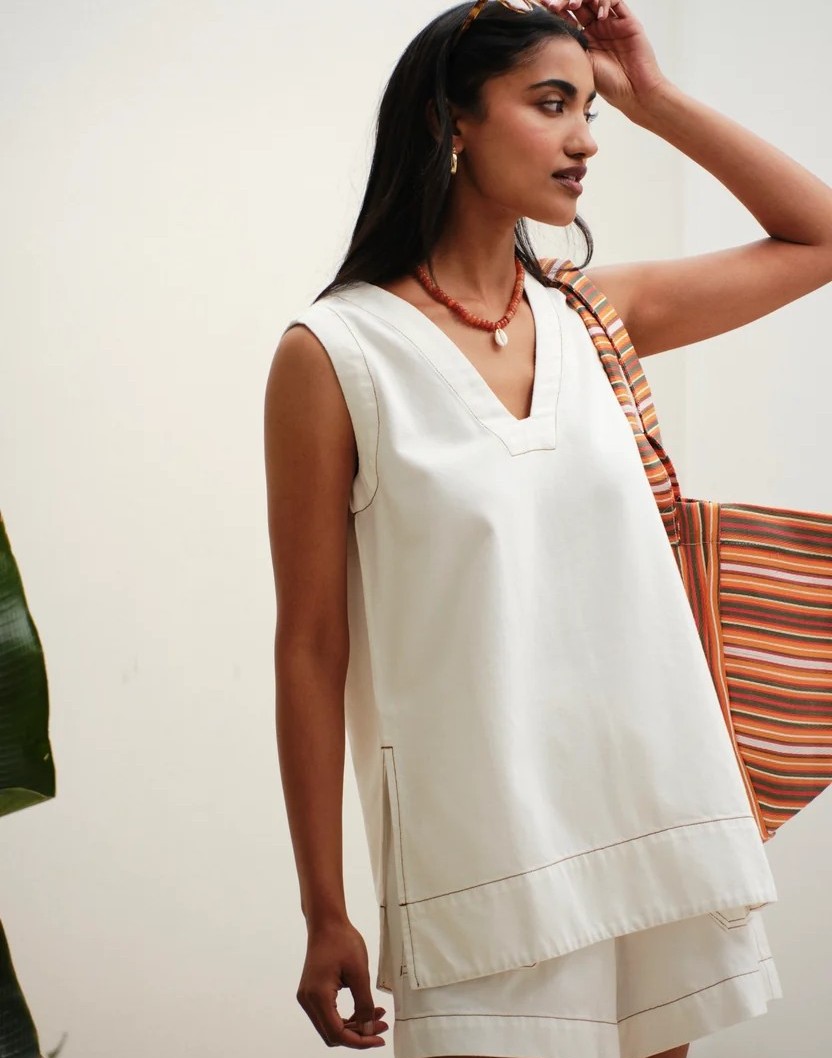 Winnie Tunic - Fresh Ecru