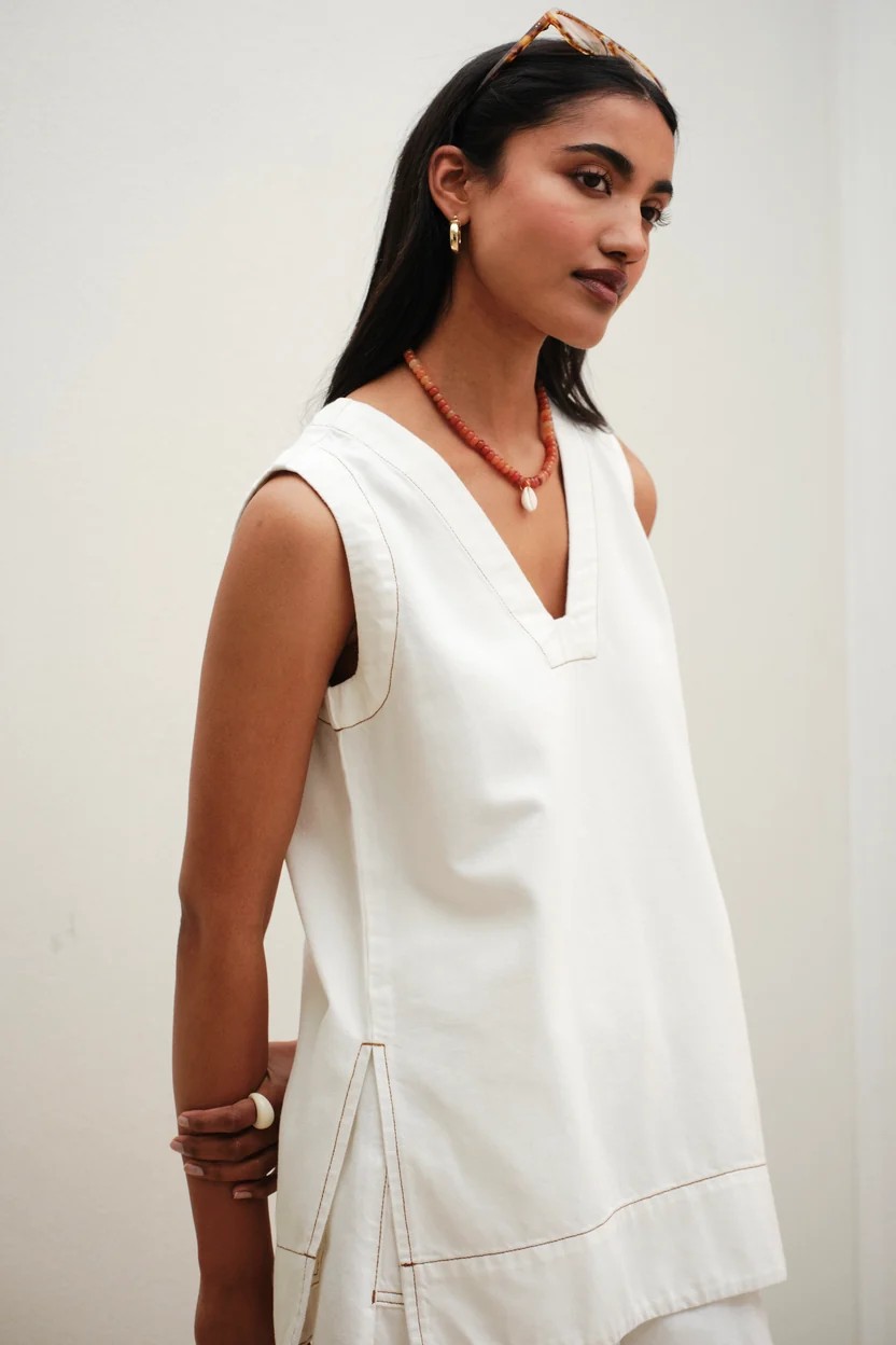 Winnie Tunic - Fresh Ecru - Image 3