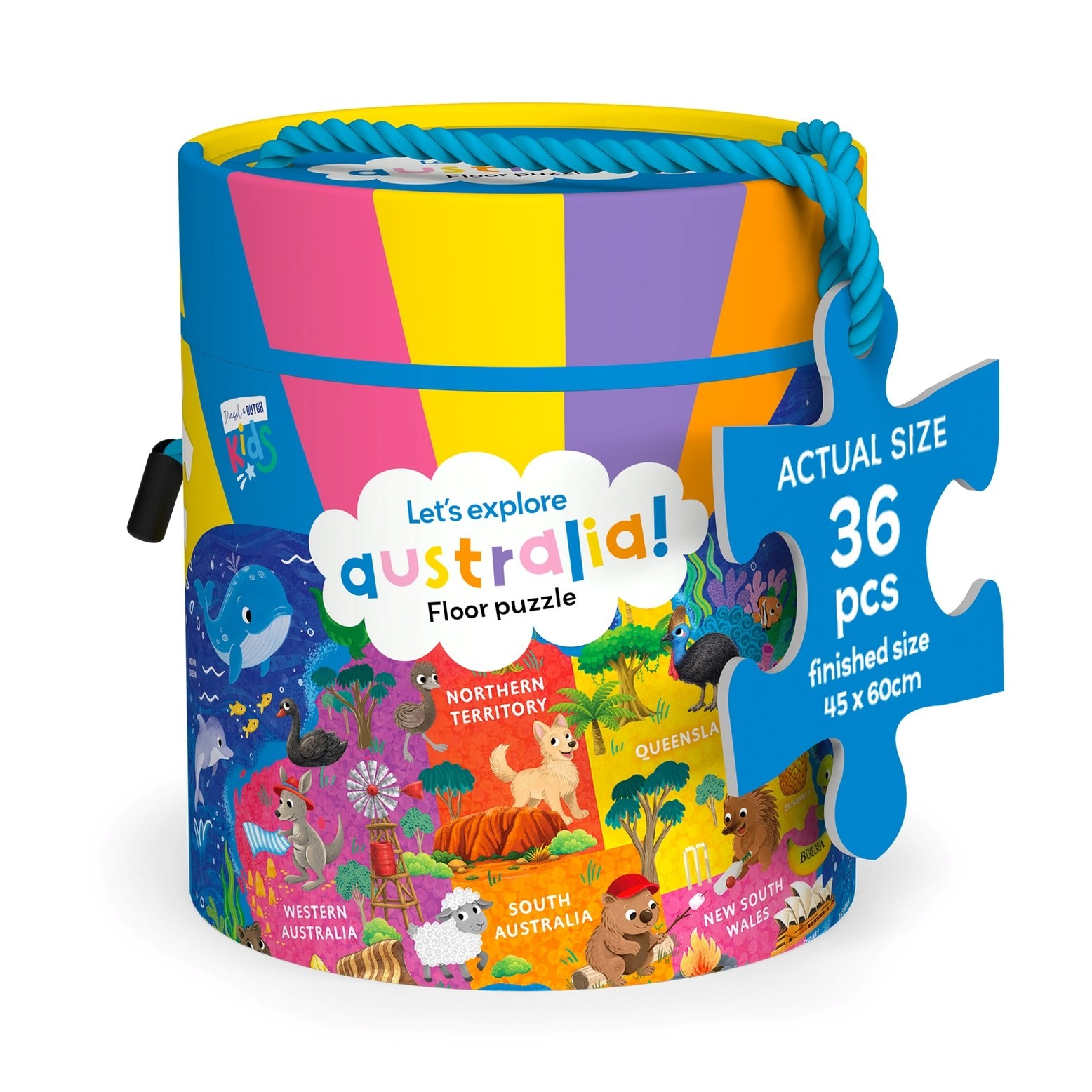 Kids 36pc Floor Puzzle - Let's Explore Australia