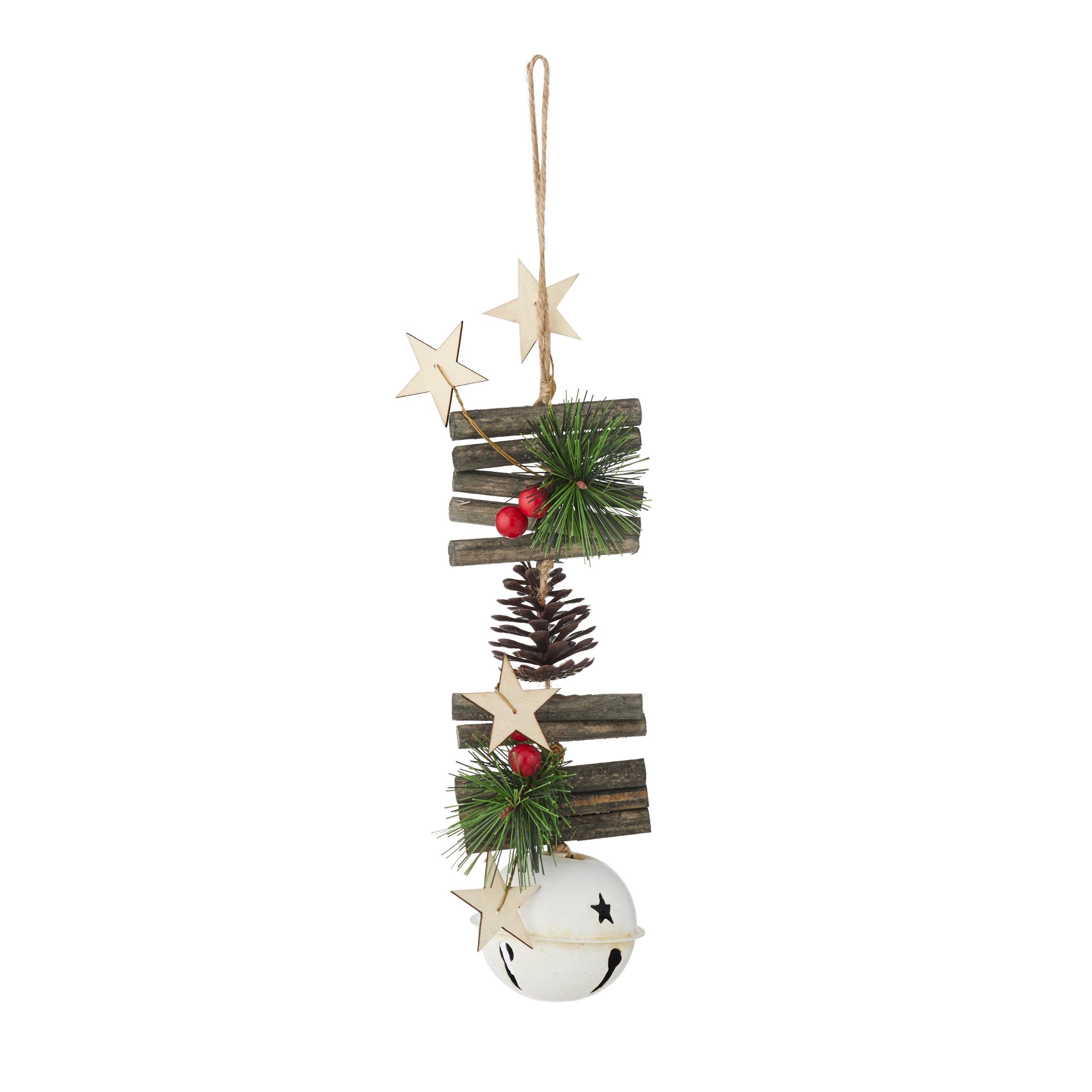 Xmas Bliss Bell Garland Metal 30cm