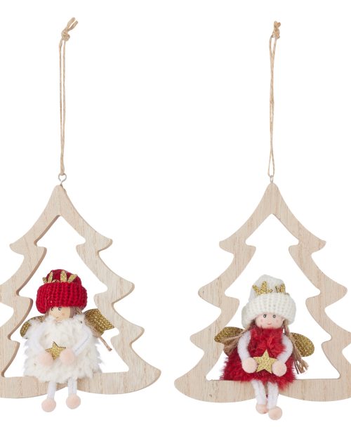 Xmas Angel Tree Hanger 13cm