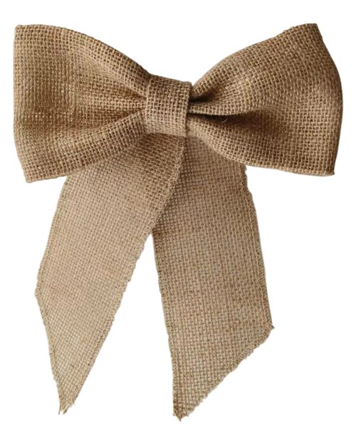 Xmas Rustic Bow Decoration Fabric